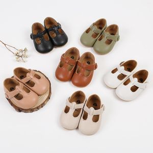 İlk yürüyüşçüler kız bebek erkek ayakkabı PU Flats Walker Duş için