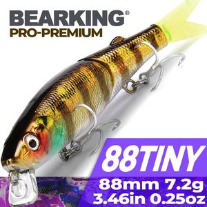 Esche Esche Bearking Marca 1PC AS-S85 Esche da pesca dure Minnow 9cm 7.2g Esche artificiali Immersioni profonde Wobblers Attrezzatura da pesca 230927