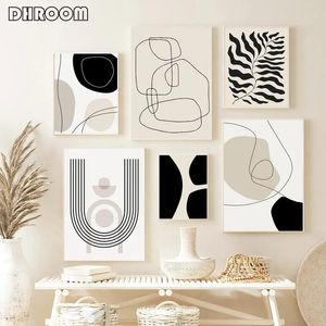 Paintings Abstract Bohemian Wall Art Poster Boho Canvas on The Picture for Living Room Interior Painting Decoration 230928