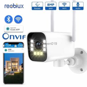 Lente CCTV Wifi Outdoor PTZ Câmera Bullet 8MP Câmera de Vigilância IP Rastreamento Automático À Prova D 'Água Home Security 4K HD Câmera Sem Fio YQ230928