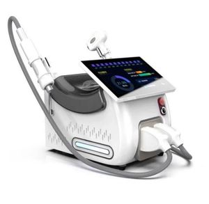 Kraftfull 2 ​​i 1 Permanent hårborttagning Diodlaser 3 Våglängd Q Switch ND YAG Laser Tattos Borttagning Pigment Borttagning Laser Beauty Machine