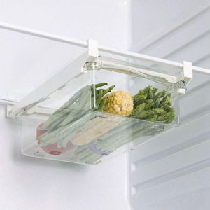Storage Bottles Small Size Space Saving Transparent Adjustable Plastic Refrigerator Drawer Fridge Organizer Containers Boxes