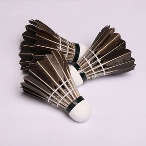 Balls Pro Goose Feather Badminton Shuttlecocks Game Training High Speed Sports Tool Accessories 12pcs 230927