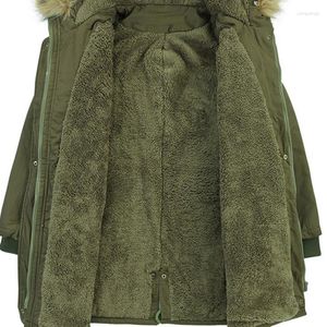 Women's Trench Coats Russian Winter Women Jacket And Hooded Velvet Parkas Lady 4XL Military Style Army Green Windbreaker Female Casaco