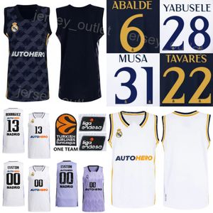 Tryckt basket 13 Sergio Rodriguez Jerseys 5 Rudy Fernandez 11 Hezonja 7 Facundo Campazzo 1 Fabien Causur 17 Vincent Poirier 30 Eli Ndiaye Liga A Baloncesto