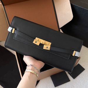 Designer crossbody bag New Manhattan baguette bag rectangular cowhide bag Metal buckle fashion casual small square bag