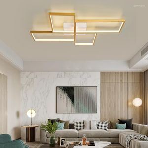 Luci a soffitto LED moderna LED 110 V 220 V Lampada per camera da letto cucina in oro/nero.