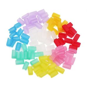 100 500pcs LED Neon Light End Cap لـ DC5V DC12V DC24V AC220V AC110V 6X12MM Sign Rope Caps Caps Strips2823