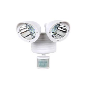 Lâmpadas de parede ao ar livre 22 LED Detector de segurança dupla Solar Spot Light Motion Sensor Floodlight White157s