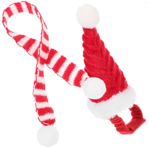 Cat Costumes Xmas Party Ornament Pet Hat And Scarf Small Costume Ornaments Clothing Cotton Prop