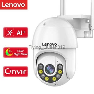 CCTV soczewki Lenovo 3MP PTZ WiFi IP Camera Audio CCTV Surveillance Smart Home Outdoor 4X Digital Zoom Color Nocne Vision Waterproof YQ230928