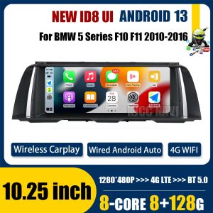 Car DVD 10.25 '' Android 13 Auto CarPlay Car Play Radio Navigation Stereo Multimedia Player for BMW 5シリーズF11 2010-2016システムID8