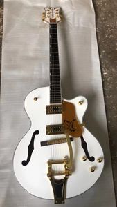 OME Electric Guitar Finish Gloss White Glod 하드웨어