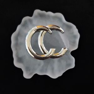 Broschen Pins Designer für Frauen Marke Brief 18K vergoldet Inlay Kristall Schmuck Handgefertigte Leder Brosche Pin Männer heiraten Hochzeit Party Tuch