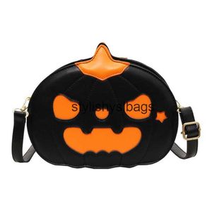 Totes Halloween Creative Funny Pumpkin Bag 2023 Autumn New Women's Bag Trendy Cool Shoulder Crossbody Bag02stylishyslbags