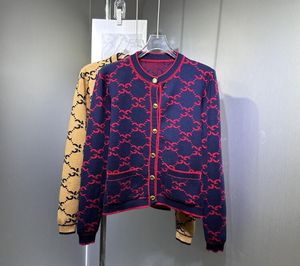 23G Letter Print Luxury Sweaters Womens Long Sleeve Designer Sweater Women Sticked Crew Neck Cardigan Jacket