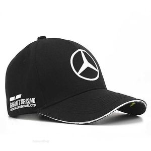 2023caps Ball New Mercedes Benz AMG F1 레이싱 캡 야구 모자 자수 세련된 캐주얼 한도 Q23