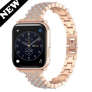 Apple Watch Ultra2 49mm Kadın İzle Band Iwatch Serie9 8 7 6 SE 5 4 41mm 45mm Bilezik Kadın