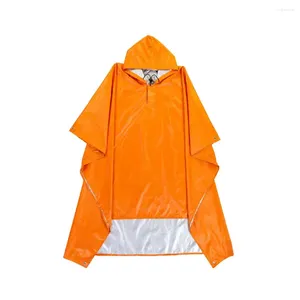 Regnrockar 1/2 3 i 1 Raincoat Rain Cape Poncho Picknickmatta huva tält stort mode utomhus skydd skyddsskydd