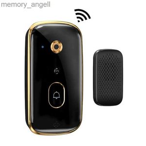 Doorbells WiFi Video Intercom Doorbell Camera Outdoor Wireless Door bell Battery Powered Home Security Video Alarm Doorbell Monitor Camera YQ230928