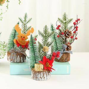 クリスマスの装飾飾りツリー23cmミニ装飾ショッピングモールデスクトップ飾り小さい