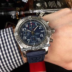 New Avenger Bandit Blackbird E1338310 Quartz Chronograph Mens Watch Blue Dial Steel Case Blue Rubber Strap Sport Watches Watch Zon210p
