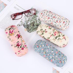 Sunglasses Cases 1Pc Fashion Portable Fabrics Floral Glasses Reading Box Bags Spectacle Hard Eyewear Protector 221119 Drop Delivery Ac Dhut5