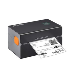 Impressora de etiqueta térmica Vevor Impressora portátil 300dpi para 4x6 Pacotes de correspondência Impressão com o reconhecimento de etiqueta automática Bluetooth