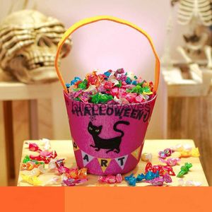 Totes Halloween pumpkin bag portable sugar bag candy bag halloween children's gift bag11blieberryeyes