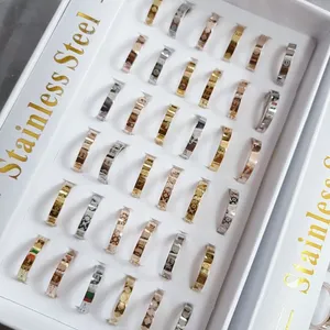 Spezialmarkenring Beliebter Designerring 18 Karat vergoldet Klassische Qualität Schmuckzubehör Ausgewählte Liebhabergeschenke für Frauen im Großhandel Große Menge auf Lager