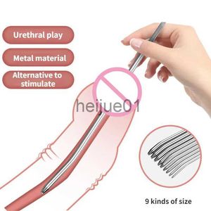 Bondage Stainless Steel Urethral Plug Urethra Stimulator Sounding Male Penis Plug Prostate Massage Erotic Adult Product Sex Toy for Men x0928