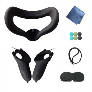 VRAR Accessorise For Oculus Quest 2 Accessories 13 in 1 Kits Eye Mask Cover Pack VR Meta Quest2 Controller Case Strap Lens Pad Handle Grip 230927