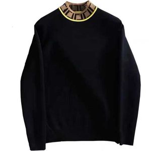 Herrtröjor vinter ull stickad mens tröja fd designer tröjor män kvinnor pullover kappa dubbel f ​​brev broderad luvtröja långärmad stickad skjorta miad