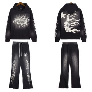 Męskie bluzy bluzy projektant Hellstars Bluza Bluza męskie i bluzy z kapturem damski t -koszulka American Casual Pants TrackSuits S7