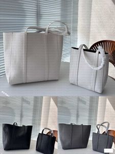 Luxury Mirror Quality Tote Women Large Capacity Shoulder Bag Minimalist Letter Contrast Design Extra Large Shopping Bag