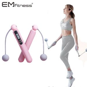 Corde per saltare 2 in 1 Corda per saltare intelligente Cordless Ball Corda elettronica digitale Corda per saltare Donna Uomo Palestra Sport Fitness Perdita di peso Bruciare i grassi 230928