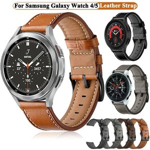 Uhrenarmbänder 20 mm Lederarmband Galaxy 5 Pro 45 mm4 Classic 46 mm 42 mm Armbandgürtel 54 44 mm 40 mm Smart Band 230928