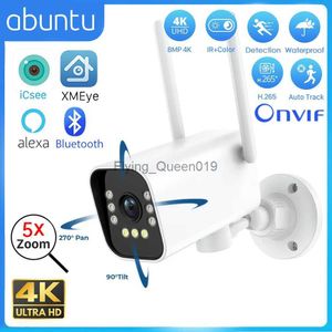 CCTV Lens 8MP 4K PTZ WiFi Kamera Kurşun Kablosuz IP Kamera H.265 Su Geçirmez Açık Otomatik İzleme 2MP CCTV Video Gözetleme Kamerası YQ230928