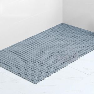 Carpets Bathroom Anti-slip Floor Mat With Draining Hole Hollow Thicken Pad Mats For Home Kitchen Shower Massage