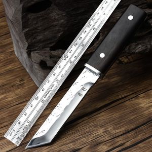 Outdoor knife portable fruit knife Outdoor barbecue meat cleaver High hardness knife cold weapon samurai knife