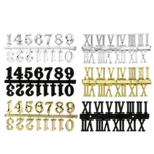 Wall Clocks 6 Pcs Sticker Letter Clock Accessories Hanging Numerals Quartz Replacement Number DIY Roman Large 3d
