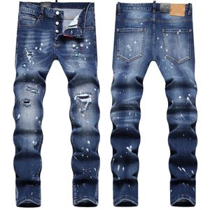 New arrival Men's Jeans Denim Men Jeans Slim Fit Pants Button Fly Fashion Hip Hop Men's Clothing US Size 28-38 Trousers GZH1SHX050