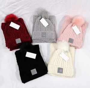 Hut Schal Sets Designer Männer Frauen Winter Warme Beanie Hut Schal Set 2 Stück Hohe Qualität Halstuch Kappe Weihnachten geschenk