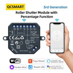 Other Electronics Tuya Smart Home Curtain Switch Relay Module App Remote Control Windows Blinds Percentage Operate Voice Google Alexa 230927