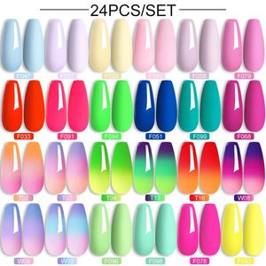 Nail Art Kits LILICUTE Thermal Gel Polish Set 20 24PCS All For Manicure Soak Off UV Colorful Glitter Sequins Semi Permanent Varnish 230927