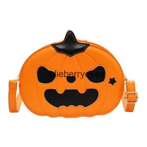 Totes Halloween Creative Funny Pumpkin Bag 2023 Autumn Nowa torebka damska modna fajna crosser crossbody Bag01blieberryees