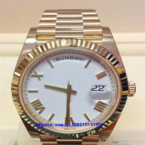 10 Stil 01 Herrenuhren 228238228239228235 Mechanische Automatik 40 mm Gelbgold 18 Karat Weißgold PRESIDENT Römisches Zifferblattwerk 281244G