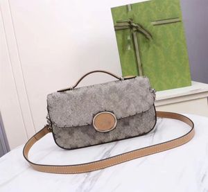 2023 designer bags Ladies Flap Crossbody Genuine Leather chain Classic Letter camera printing chain transparent bags 739722
