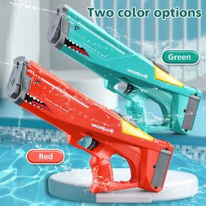 Baby Bath Toys Automatic Electric Water Gun Toys Shark High Pressure Outdoor Summer Beach Kids Adult Water Fight Pool Party Water Toy 230928