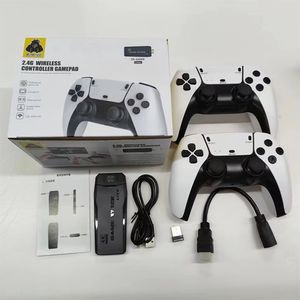 Console per videogiochi M8 M8S Controller wireless doppio P5 2.4G Stick di gioco 4K 20000 giochi Giochi portatili classici retrò da 64 GB per ragazzo regalo di Natale in famiglia